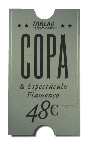 Ticket del espectáculo - Menú Copa