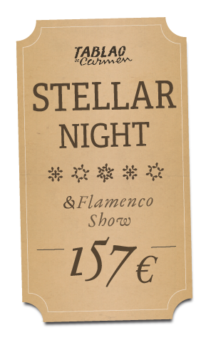 Ticket del espectáculo - Menú Noche Estrella