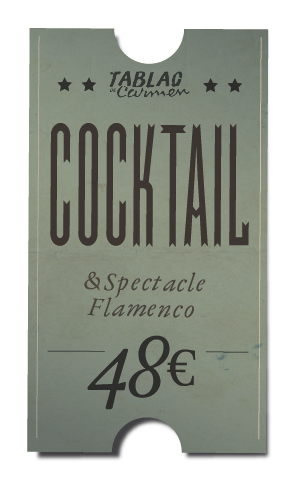 Ticket del espectáculo - Menú Copa