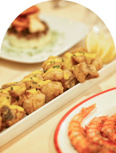 Piatto tipico andaluso al Tablao de Carmen: gattuccio marinato con senape al dragoncello